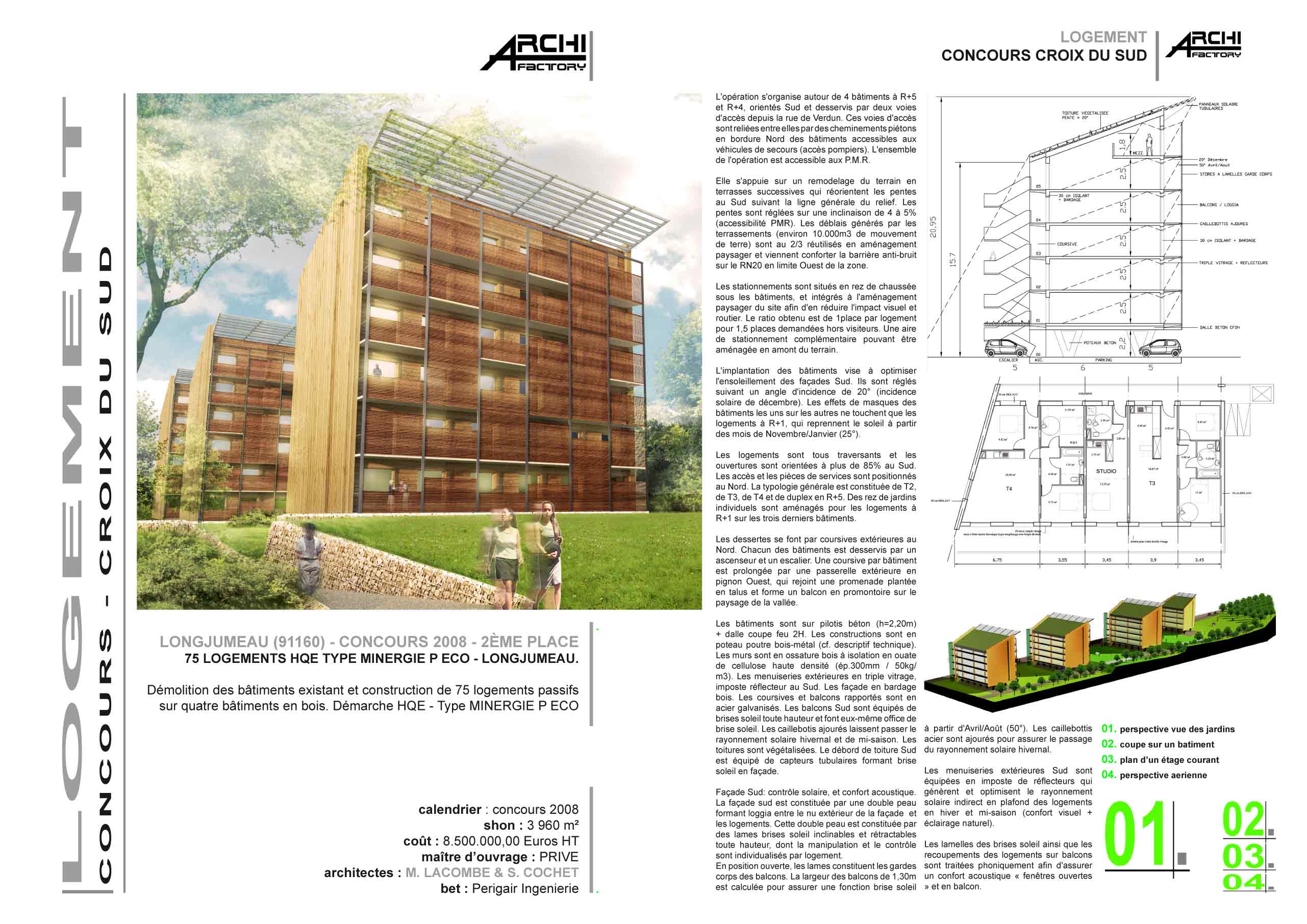 archifactory architectes - marc lacombe - projet croix du sud